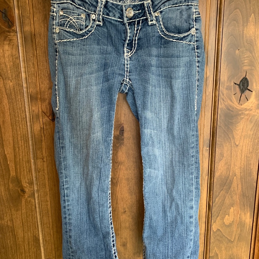 LA IDOL CROP JEANS SIZE 3